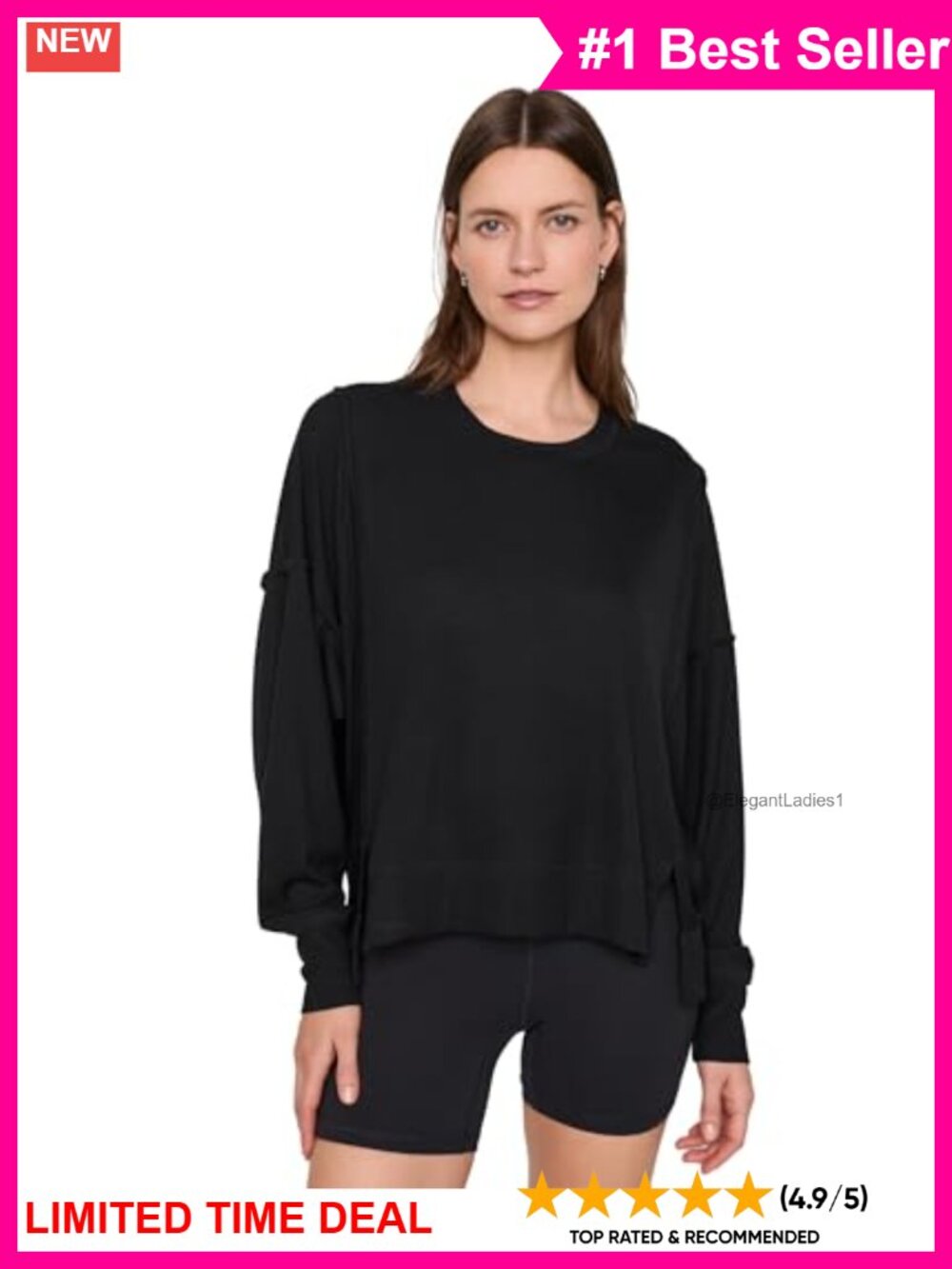 Modal Long Sleeve Crew Neck T-Shirt